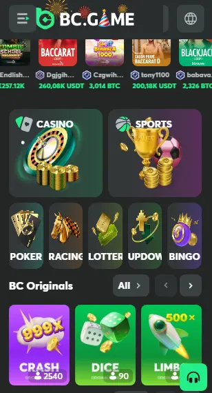 Mobilne kasyno BCGAME
