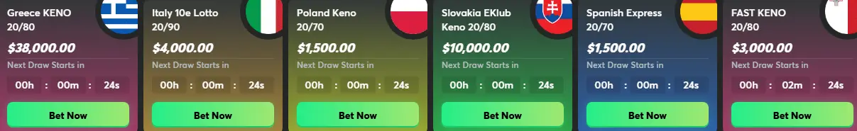 Minigry w kasynie BCGAME
